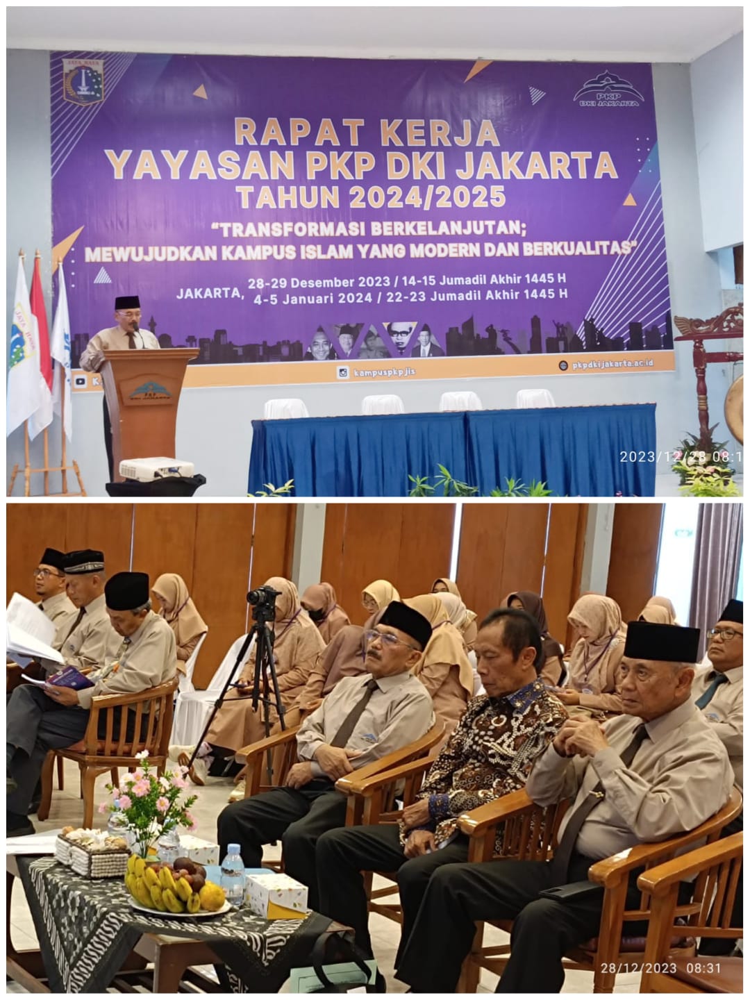 Sambutan Ketua Umum PKP DKI Jakarta pada Acara Pembukaan Rapat Kerja Tahun Pelajaran 2024/2025